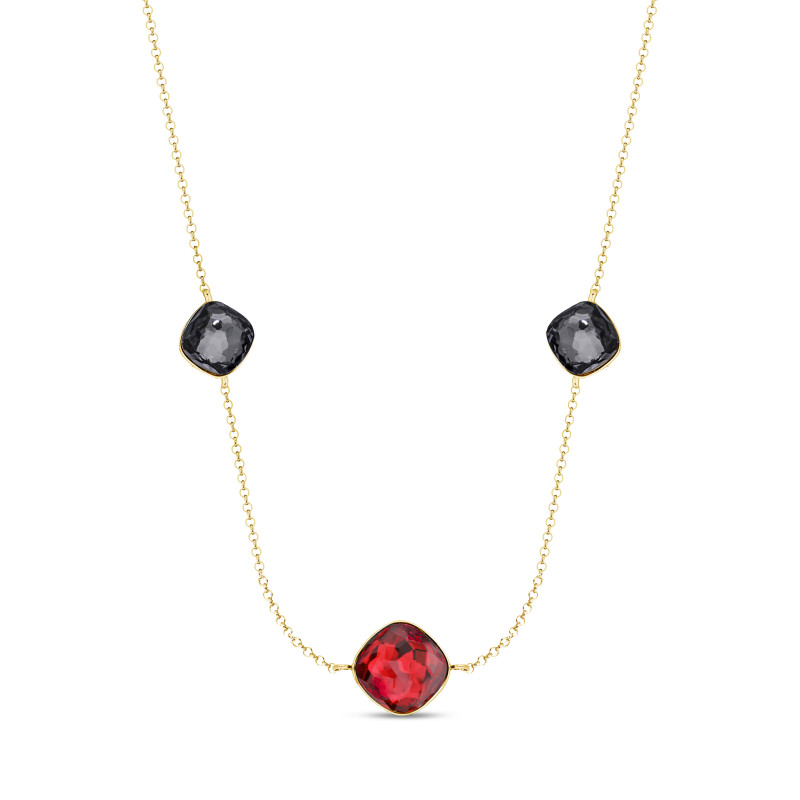 Naszyjnik pozłacany Spark Fantasy Triple Gold CQ NG44833SCSN próba 925