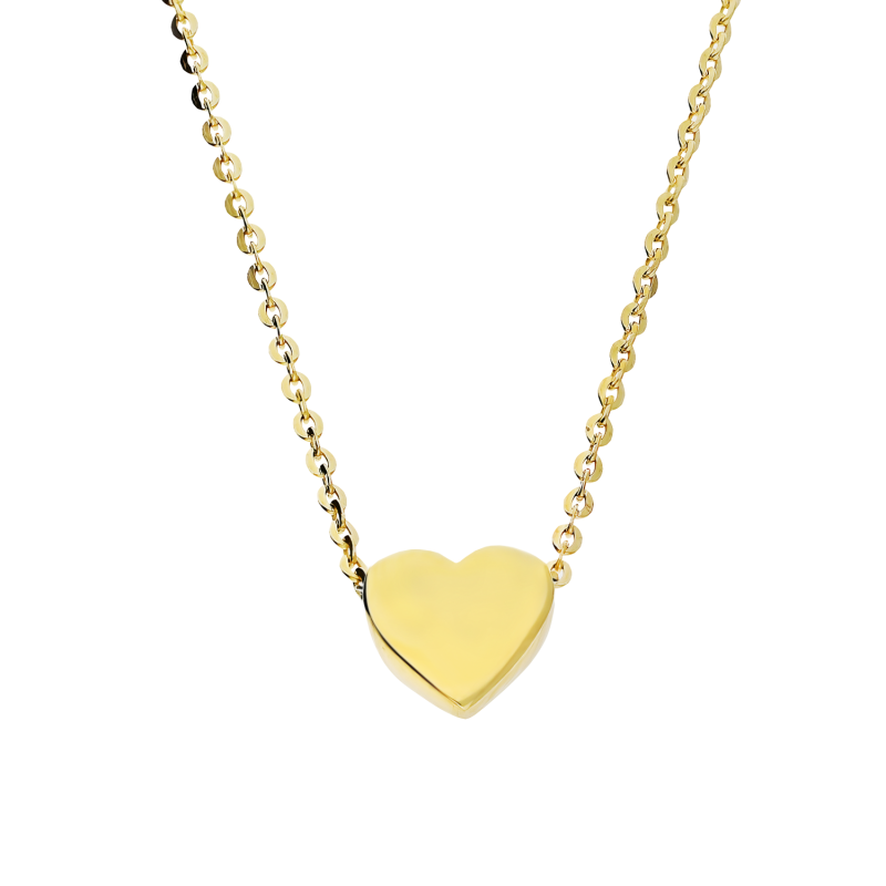 Naszyjnik złoty wypukłe serce/rolo AR XXCABLE8N-0047-III próba 375