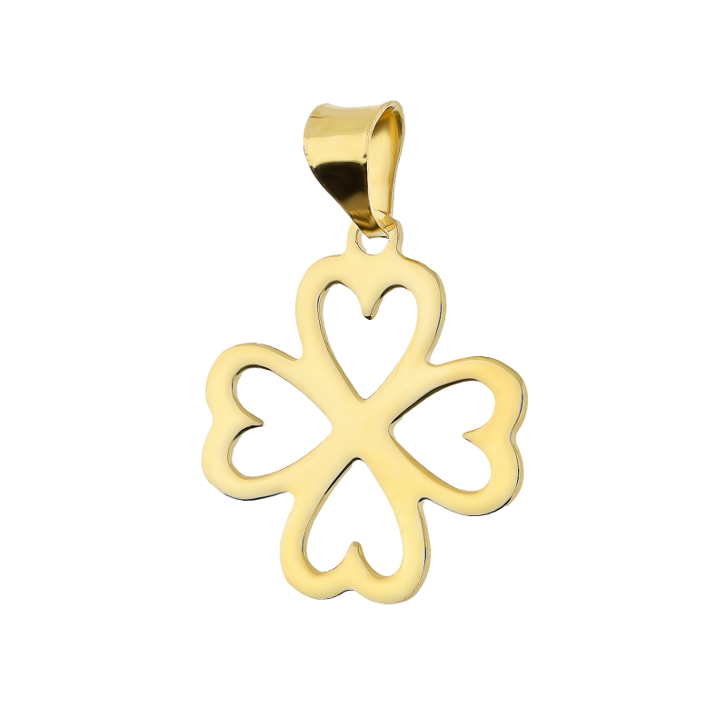 Zawieszka złota koniczyna z serc OS 129-L163 próba 585