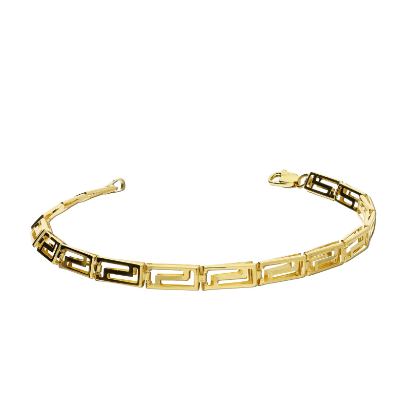 Bransoleta złota z motywem greki