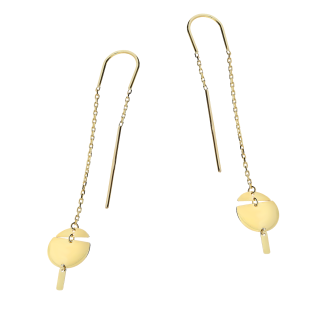 Kolczyki złote koło łamane/pałąk anker AR VX5FOR6EB6591-II próba 375