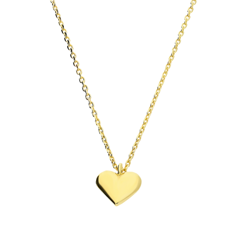 Złoty naszyjnik Serce Blask pr. 585 - JubilerSezam.pl