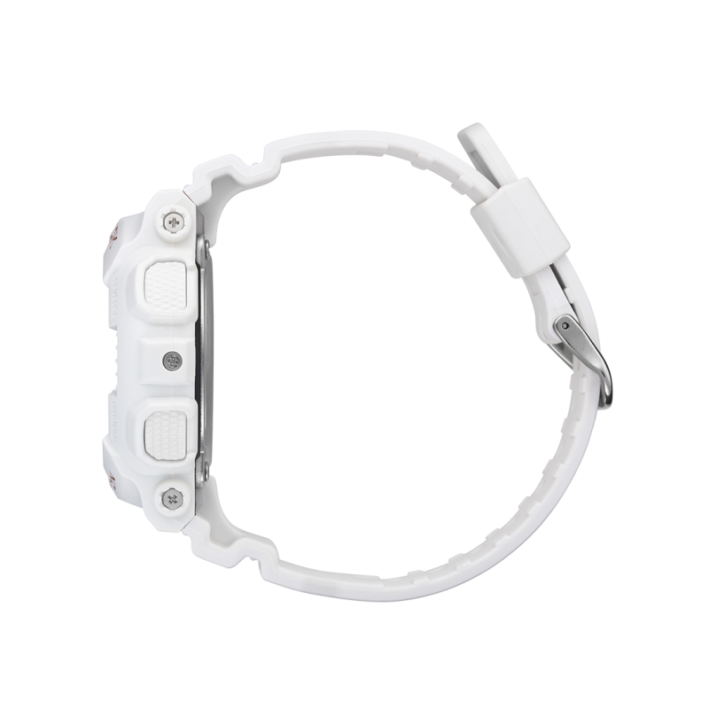 Zegarek damski Casio G-Shock GMA-S140M-7AER – wstrząsoodporny, 200M, analogowo-cyfrowy, biały, sportowy