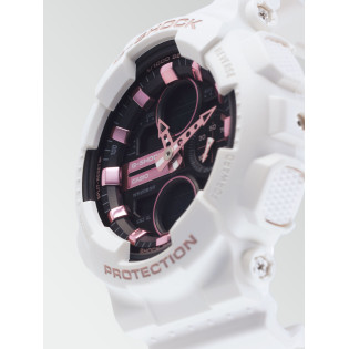 Zegarek damski Casio G-Shock GMA-S140M-7AER – wstrząsoodporny, 200M, analogowo-cyfrowy, biały, sportowy