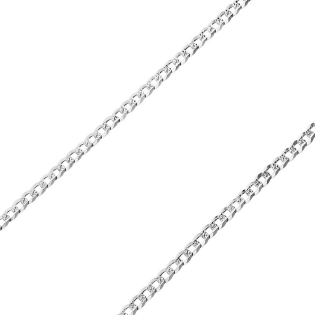 Łańcuszek pancer srebrny grawerowany 5 mm