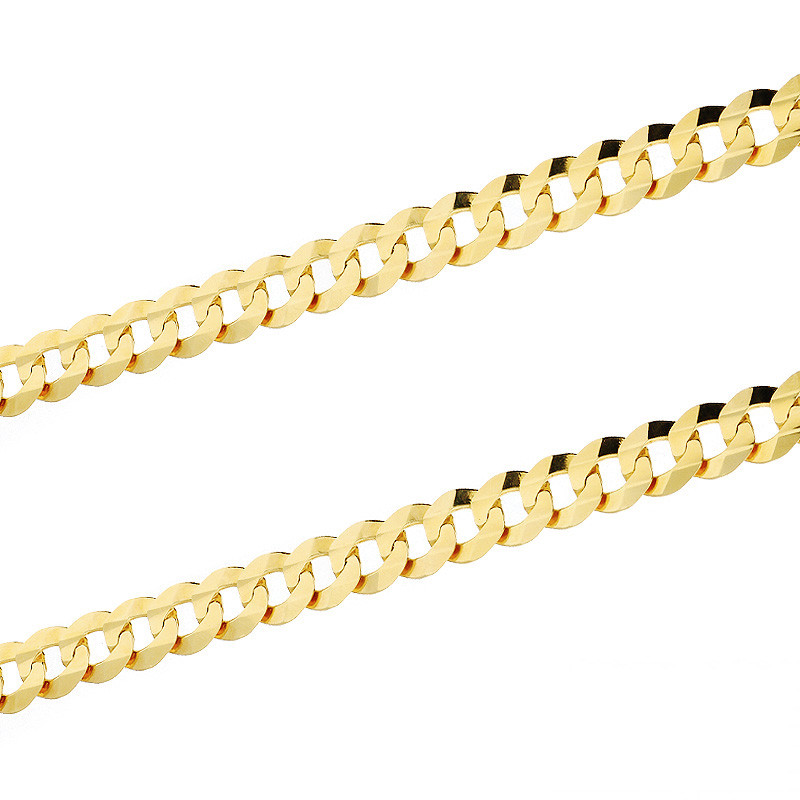 Łańcuszek pozłacany o splocie pancer