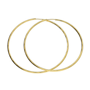 Kolczyki złote szarniry 50 mm grawerowane M3-011 próba 585