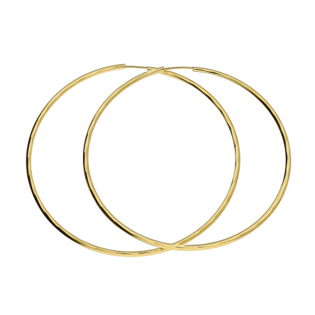 Kolczyki złote szarniry 50 mm grawerowane M3-011 próba 585