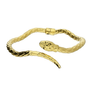 Bransoleta pozłacana bangla wąż tłoczony M3-033 GOLD próba 925