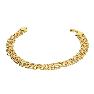 Bransoleta złota taśma płaska kolczuga PY P10B-264 próba 375