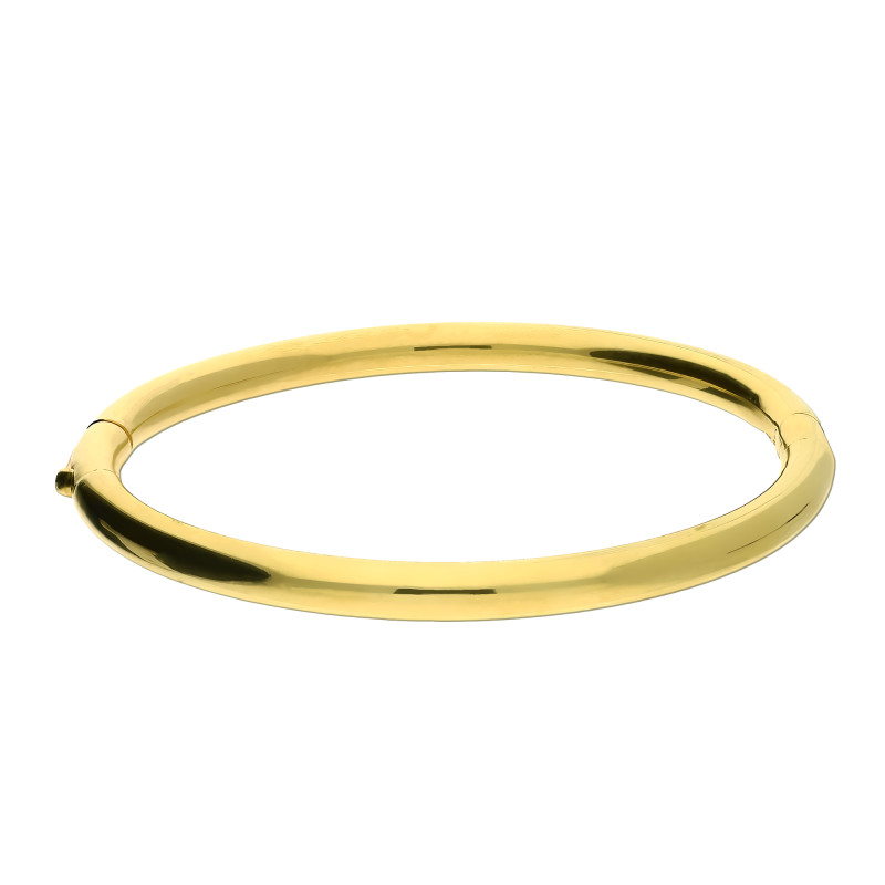 Bransoleta pozłacana bangla gładka okrągła M3-014 GOLD próba 925