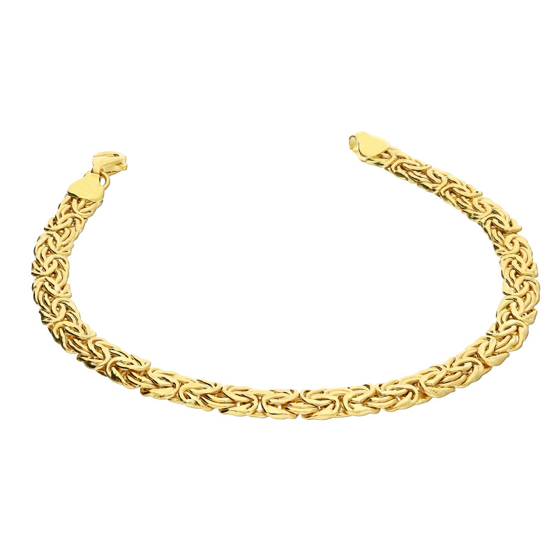 Bransoleta złota taśma płaska splot królewski PY P10S-35B próba 375