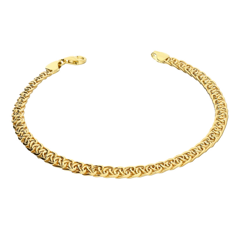 Bransoleta złota taśma płaska jodełka PY P10S-48B próba 375