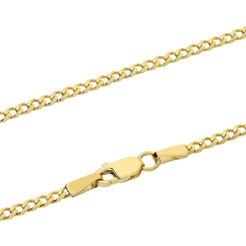 Złoty łańcuszek pancerka pr. 585 - JubilerSezam.pl