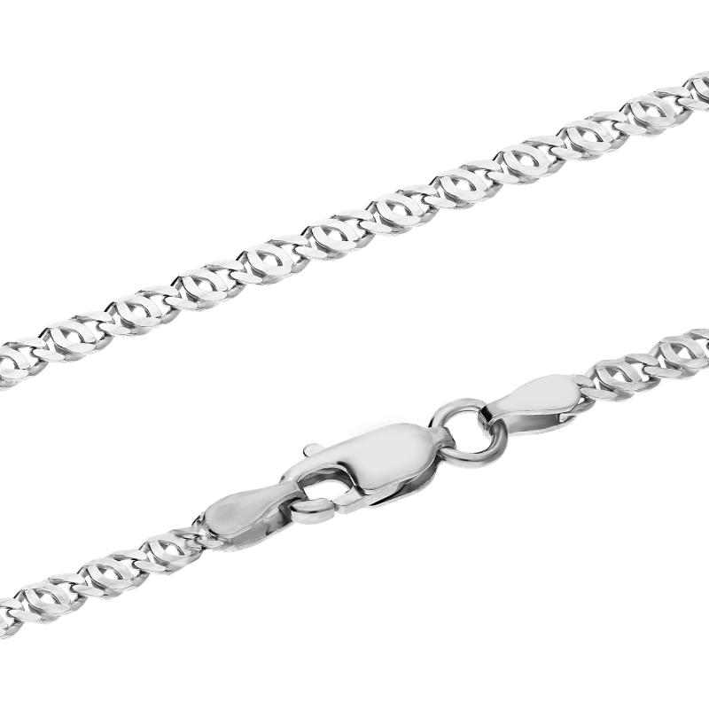 Łańcuszek srebrny tiger eye BC 1301-060 ROD próba 925