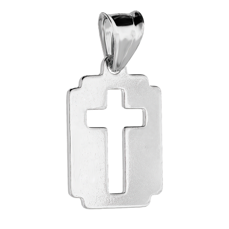 Srebrny Medalik z Krzyżem pr. 925 - JubilerSezam.pl