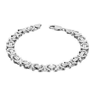 Bransoleta srebrna splot bizantyna NI 1810-180 ROD NEW próba 925