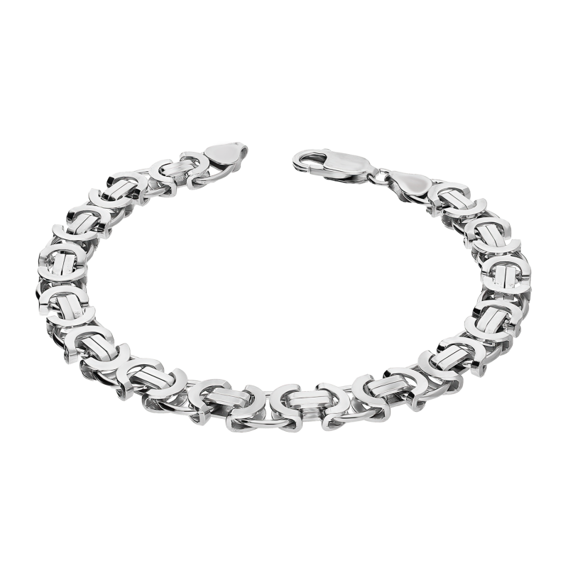 Bransoleta srebrna splot bizantyna NI 1810-180 ROD NEW próba 925