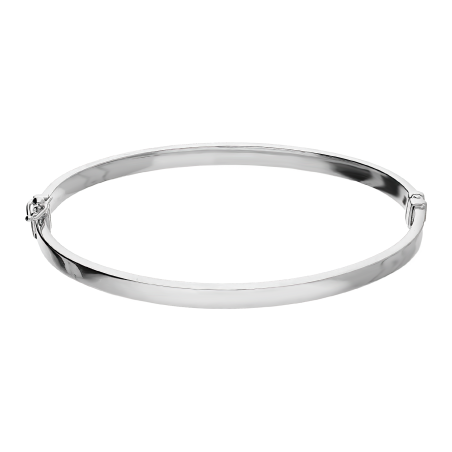 Bransoleta srebrna typu bangle z bocznym zapięciem szufladkowym próba 925