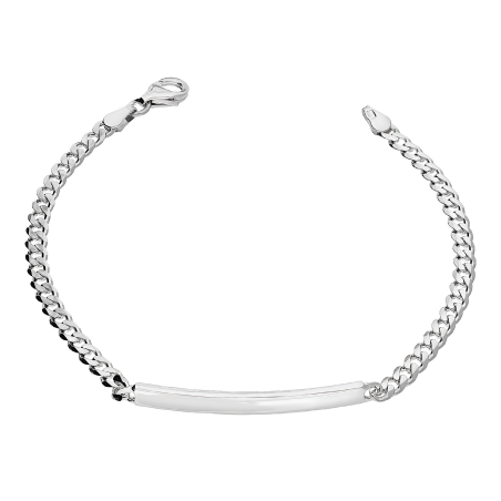 Bransoleta srebrna pancer blaszka NI BRTG100 ROD próba 925