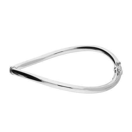 Bransoleta srebrna gładka bangla wygięta M3-019 ROD próba 925