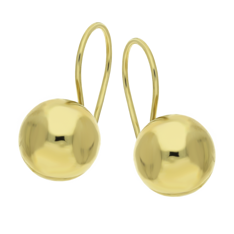 Kolczyki złote kulki blask 8mm/bigiel AR BSC4-STBE1916-8MM próba 375