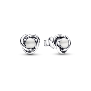 Kolczyki sztyfty Pandora Przezroczysty symbol wieczności PE 292335C01