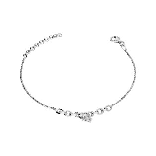 Bransoleta srebrna romb i cyrkonia na kole/rolo NI BRN33854 ROD próba 925