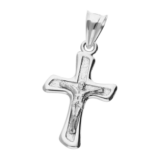 Krzyżyk srebrny z wizerunkiem Pana Jezusa MV K187 próba 925
