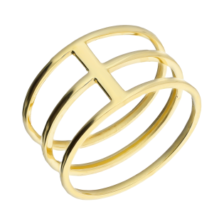 Pierścionek złoty rings blask x3 AR5897 próba 375