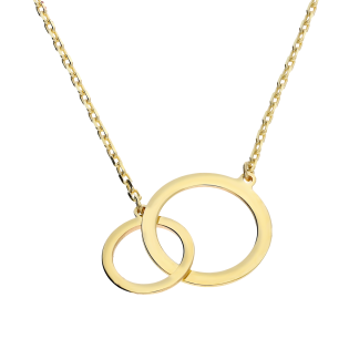 Naszyjnik złoty klanówka koła ramka/anker AR X6FOR6N5322-V próba 375