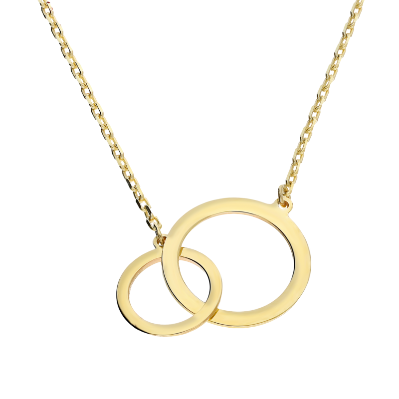 Naszyjnik złoty klanówka koła ramka/anker AR X6FOR6N5322-V próba 375