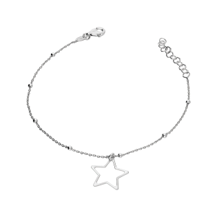 Bransoleta srebrna puste serce i kulki/anker NI XBR08624 ROD próba 925