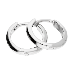 Kolczyki srebrne kółka 12mm blask/zatrzask OL OKP806 próba 925