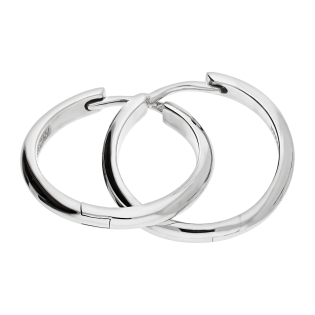 Kolczyki srebrne kółka 17mm blask/zatrzask OL OKP808 próba 925