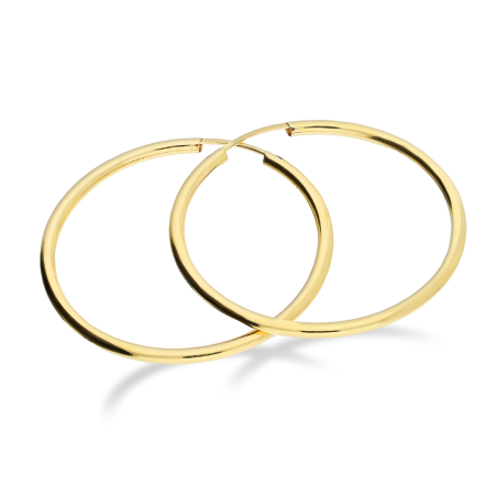 Kolczyki złote kółka szarniry 30mm próba 585