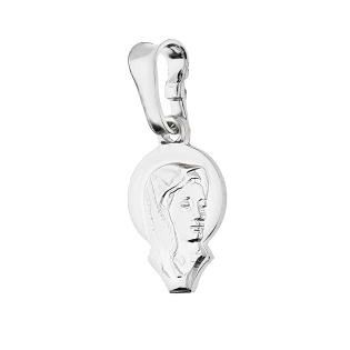 Medalik srebrny Główka Matki Boskiej z aureolą PW561 ROD próba 925
 Waga-1,00
