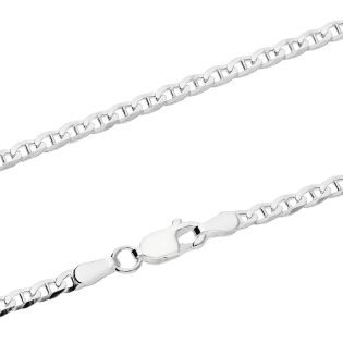 Łańcuszek srebrny gucci rodowany BC 1413-080 EXF ROD próba 925