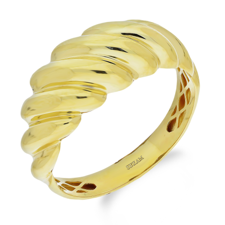 Pierścionek złoty kopułka gładka AR FUR0166 próba 375