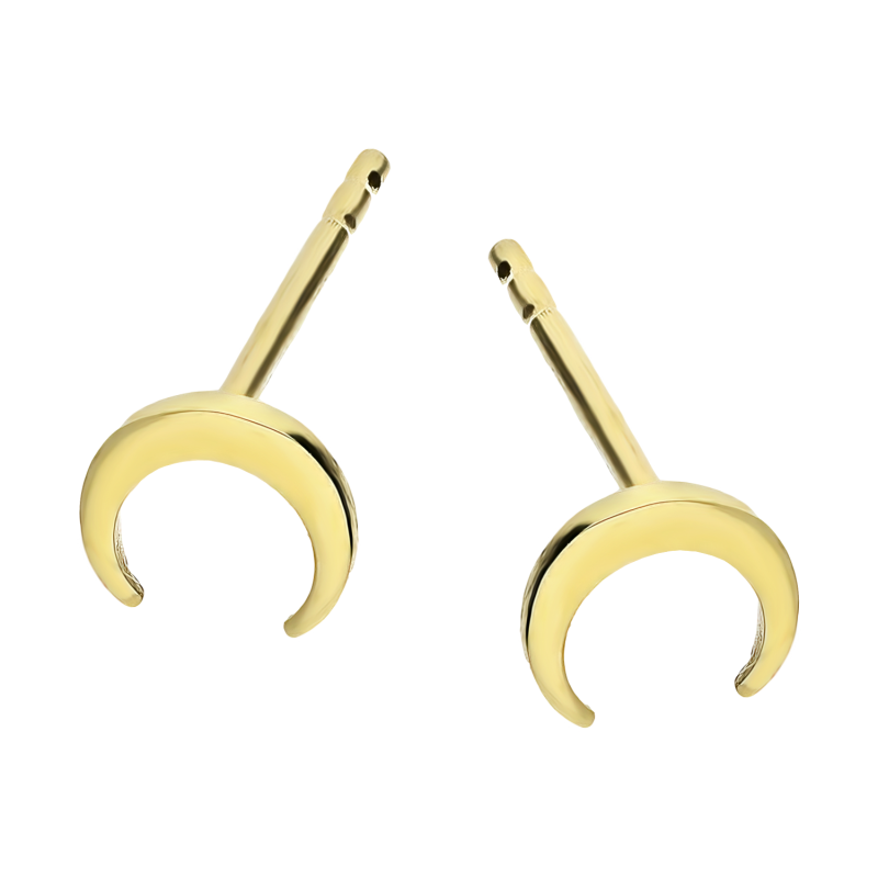 Kolczyki złote księżyc blask/sztyft AR X3E13864 próba 375