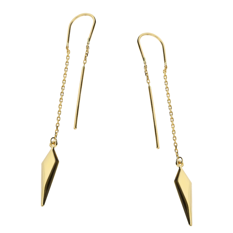 Kolczyki złote gładki grot+rolo/pałąk przeciągane AR X4FOR6EB9266-II próba 585