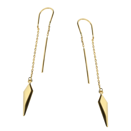 Kolczyki złote gładki grot+rolo/pałąk przeciągane AR X4FOR6EB9266-II próba 585