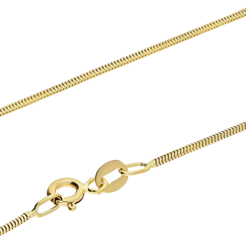 Łańcuszek złoty snake próba 585