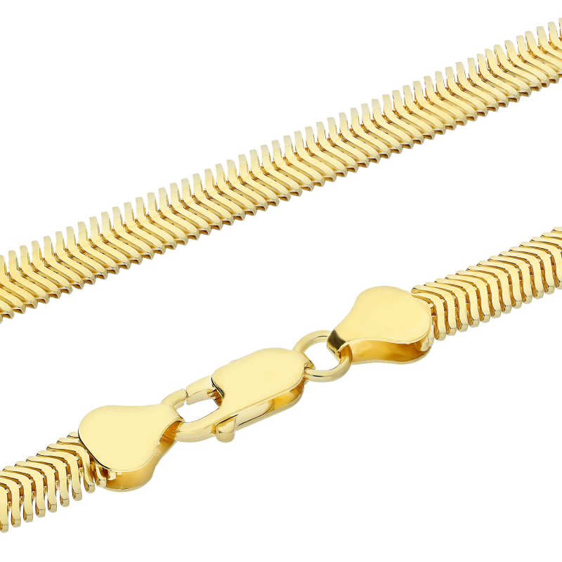 Łańcuszek pozłacany snake BC 1487-640 FLAT GOLD próba 925