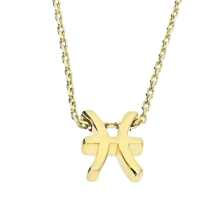 Naszyjnik znak zodiaku Ryby ze złota 375