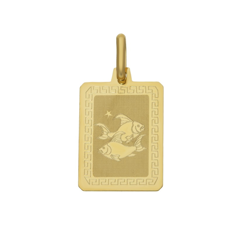 Wisiorek zodiak Ryby ze złota 585