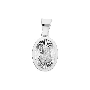 Medalik srebrny Częstochowska w grawerowanym owalu MV MD076 rod próba 925
 Waga-1,20
