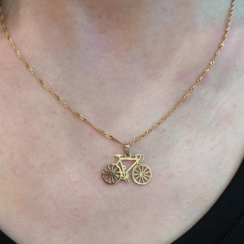 Zawieszka złota rower MZ T45-P-K1287 próba 375