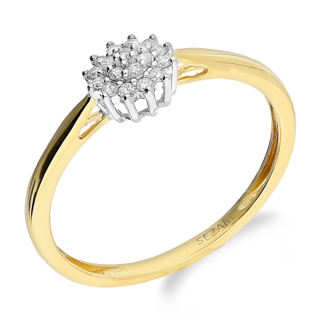 Pierścionek Zaręczynowy z Białego Złota z Diamentami - JubilerSezam.pl