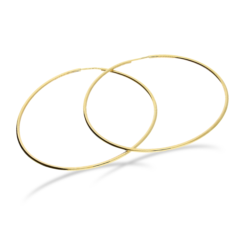 Kolczyki złote kółka szarniry 60 mm AR XLTE0107-SL próba 375